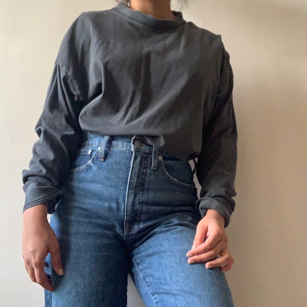 Charcoal RicherPoorer Long-sleeve tshirt